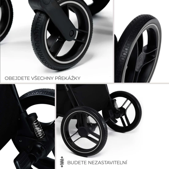 Kombinált babakocsi Nea 2 2in1 Dark Grey Kinderkraft KSNEA002DGR2000