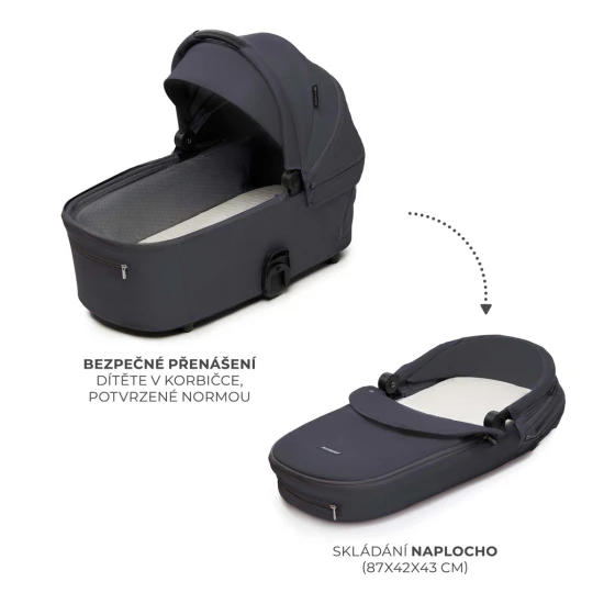 Kombinált babakocsi Nea 2 2in1 Dark Grey Kinderkraft KSNEA002DGR2000