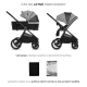 Kombinált babakocsi Nea 2 2in1 Lunar Black Bizuu Kinderkraft KSNEA002BLKBI00