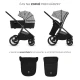 Kombinált babakocsi Nea 2 2in1 Lunar Black Bizuu Kinderkraft KSNEA002BLKBI00