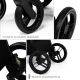 Kombinált babakocsi Nea 2 2in1 Lunar Black Bizuu Kinderkraft KSNEA002BLKBI00