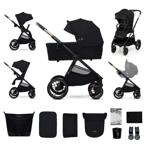 Kombinált babakocsi Nea 2 2in1 Midnigth Black Kinderkraft KSNEA002BLK2000