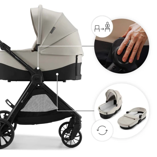 Kombinált babakocsi Vesto 2 3in1 Beige Kombinált babakocsi Vesto 2 3in1 Beige Kinderkraft KSVEST02BEG3000