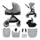 Kombinált babakocsi Vesto 2 3in1 Grey Kinderkraft KSVEST02GRY3000