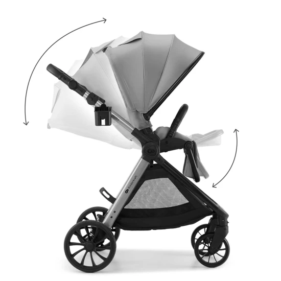Kombinált babakocsi Vesto 2 3in1 Grey Kinderkraft KSVEST02GRY3000