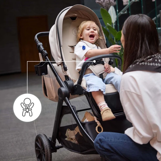 Kombinált babakocsi Vesto 2 3in1 Grey Kinderkraft KSVEST02GRY3000