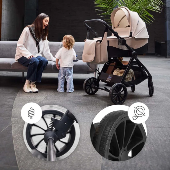 Kombinált babakocsi Vesto 2 3in1 Grey Kinderkraft KSVEST02GRY3000