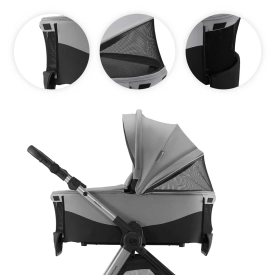 Kombinált babakocsi Vesto 2 3in1 Grey Kinderkraft KSVEST02GRY3000