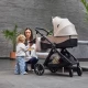 Kombinált babakocsi Vesto 2 3in1 Grey Kinderkraft KSVEST02GRY3000