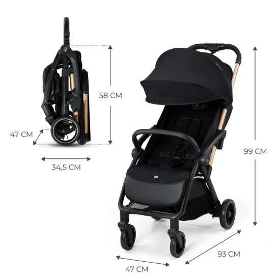 Sport babakocsi Apino Raven black Sport babakocsi Apino Raven black Kinderkraft KSAPIN00BLK0000