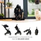 Sport babakocsi Apino Raven black Sport babakocsi Apino Raven black Kinderkraft KSAPIN00BLK0000