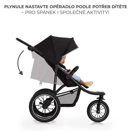 Sport babakocsi Helsi 2 Black Kinderkraft KSHELS02BLK0000