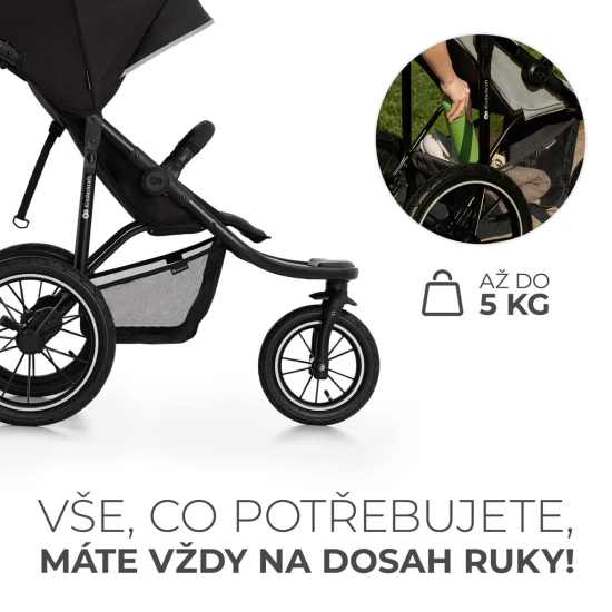 Sport babakocsi Helsi 2 Black Kinderkraft KSHELS02BLK0000