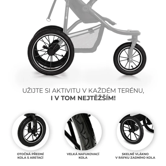 Sport babakocsi Helsi 2 Grey Kinderkraft KSHELS02GRY0000
