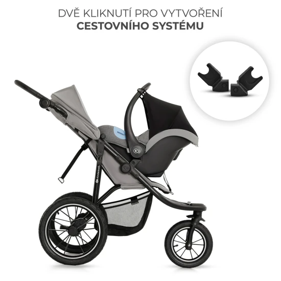 Sport babakocsi Helsi 2 Grey Kinderkraft KSHELS02GRY0000