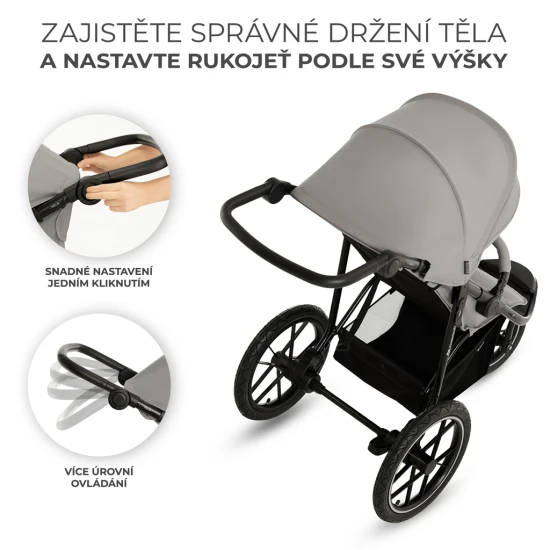 Sport babakocsi Helsi 2 Grey Kinderkraft KSHELS02GRY0000
