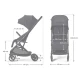 Sport babakocsi Indy 3 Coal Black Kinderkraft KSINDY03BLK0000