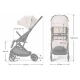 Sport babakocsi Indy 3 Misty Beige Kinderkraft KSINDY03BEG0000