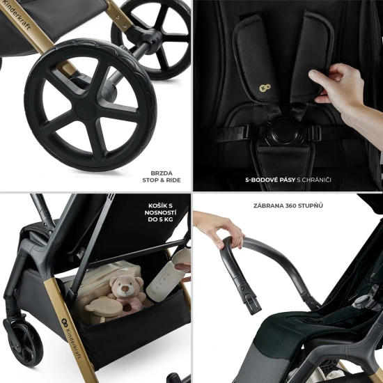 Sport babakocsi Loom Black Sport babakocsi Loom Black Kinderkraft KSLOOM00BLK0000