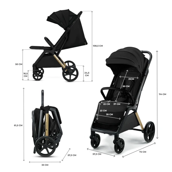 Sport babakocsi Loom Black Sport babakocsi Loom Black Kinderkraft KSLOOM00BLK0000