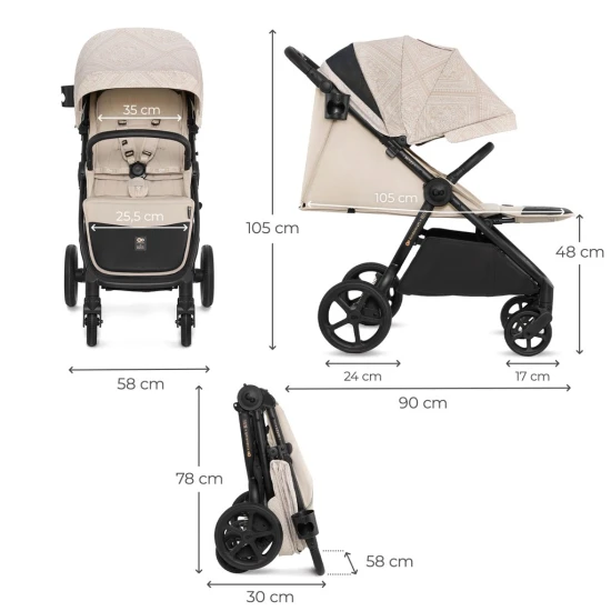 Mitzy Dune Whisper Bizuu sportbabakocsi Mitzy Dune Whisper Bizuu sportbabakocsi Kinderkraft KSMITZ00BEGBI00