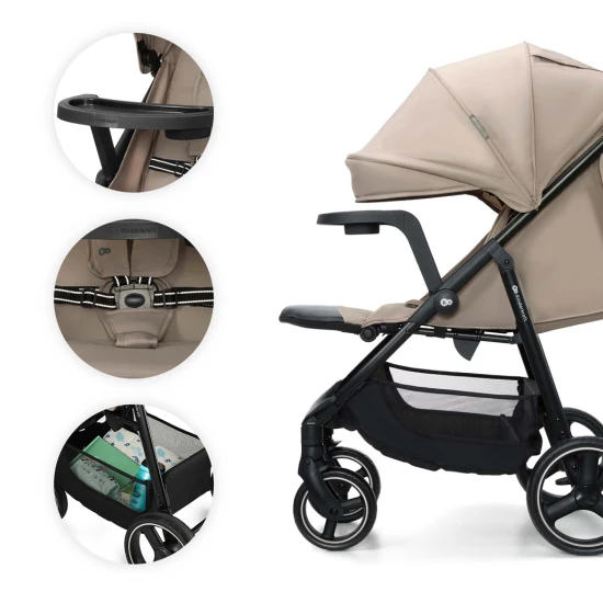 Sport babakocsi Trig 3 Tray Stone Beige Sport babakocsi Trig 3 Tray Stone Beige Kinderkraft KSTRIG03BEG000T