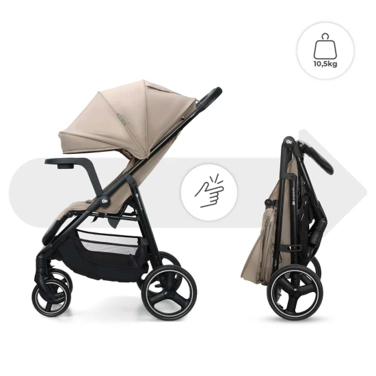 Sport babakocsi Trig 3 Tray Stone Beige Sport babakocsi Trig 3 Tray Stone Beige Kinderkraft KSTRIG03BEG000T
