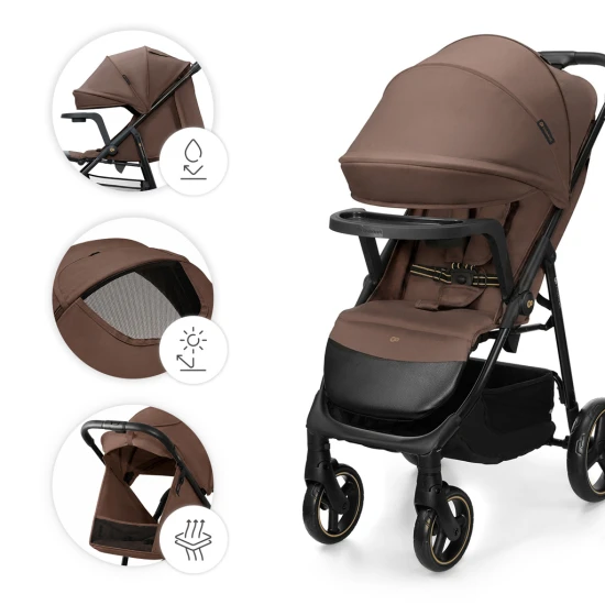 Sport babakocsi Trig 3 Tray Velvet Mocca Sport babakocsi Trig 3 Tray Velvet Mocca Kinderkraft KSTRIG03BRW000T