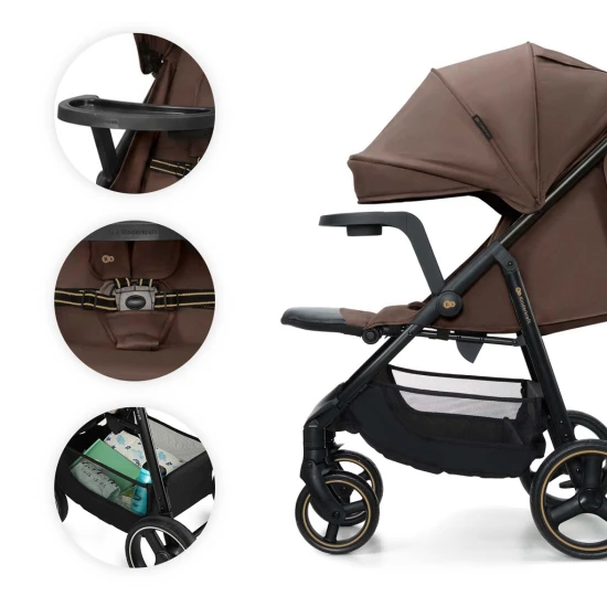 Sport babakocsi Trig 3 Tray Velvet Mocca Sport babakocsi Trig 3 Tray Velvet Mocca Kinderkraft KSTRIG03BRW000T
