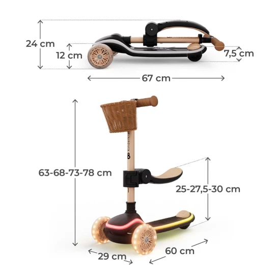 Roller és futóka 2in1 Raket Up Beige Roller és futóka 2in1 Raket Up Beige Kinderkraft KRRAUP00BEG0000