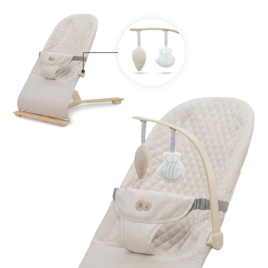 Ringó pihenőágy Mimi Beige wood, 9 kg-ig Ringó pihenőágy Mimi Beige wood, 9 kg-ig Kinderkraft KBMIMI00WOD0000