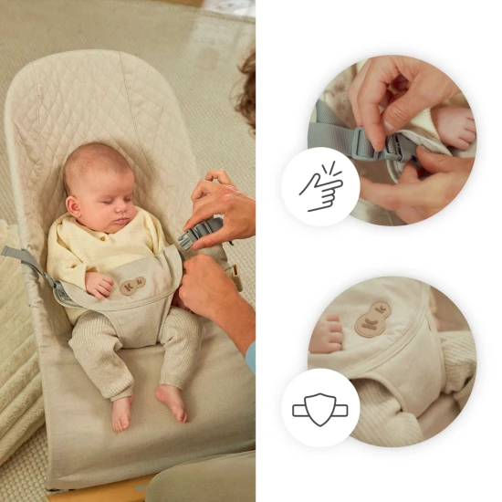 Ringó pihenőágy Mimi Beige wood, 9 kg-ig Ringó pihenőágy Mimi Beige wood, 9 kg-ig Kinderkraft KBMIMI00WOD0000