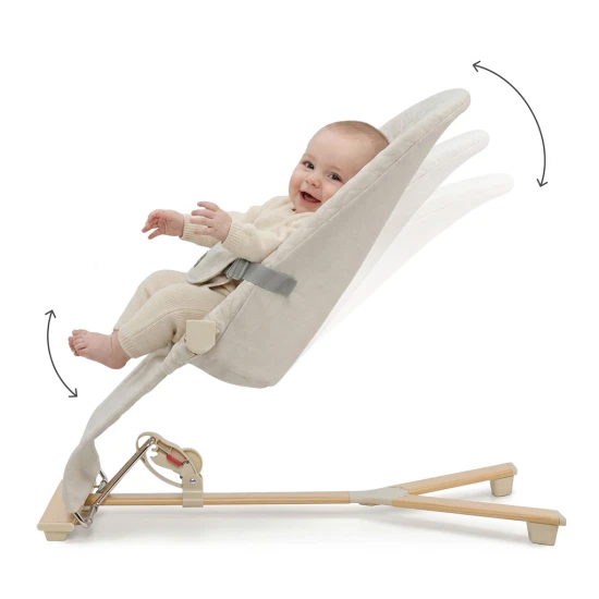 Ringó pihenőágy Mimi Beige wood, 9 kg-ig Ringó pihenőágy Mimi Beige wood, 9 kg-ig Kinderkraft KBMIMI00WOD0000