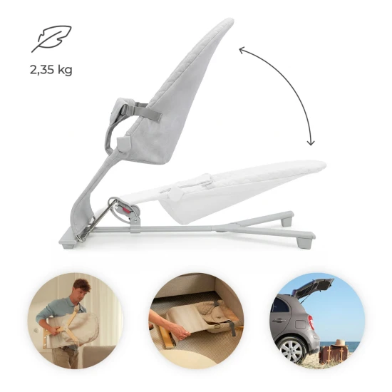 Ringó pihenőágy Mimi Light grey, 9 kg-ig Kinderkraft KBMIMI00LGR0000