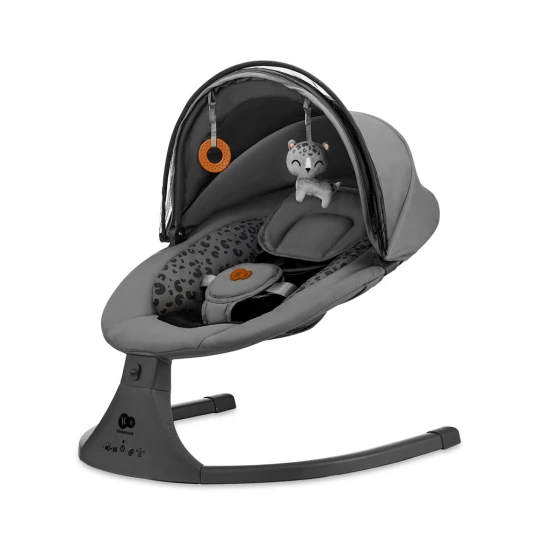 Ringó pihenőágy dallammal 2in1 Lumi, 9 kg-ig, Premium Dark Grey Kinderkraft KBLUMI02DGR0000