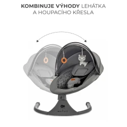 Ringó pihenőágy dallammal 2in1 Lumi, 9 kg-ig, Premium Dark Grey Ringó pihenőágy dallammal 2in1 Lumi, 9 kg-ig, Premium Dark Grey