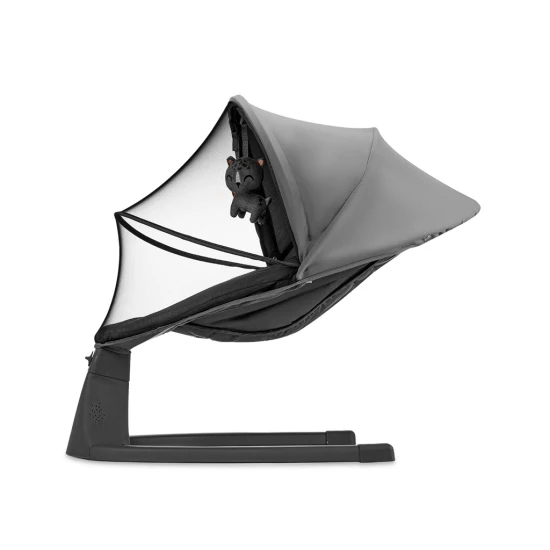Ringó pihenőágy dallammal 2in1 Lumi, 9 kg-ig, Premium Dark Grey Kinderkraft KBLUMI02DGR0000