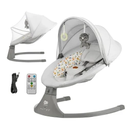 Ringó pihenőágy dallammal 2in1 Lumi, 9 kg-ig, Premium Light Grey
