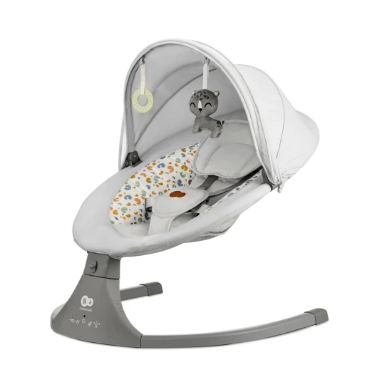 Ringó pihenőágy dallammal 2in1 Lumi, 9 kg-ig, Premium Light Grey Kinderkraft KBLUMI02LGR0000