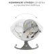 Ringó pihenőágy dallammal 2in1 Lumi, 9 kg-ig, Premium Light Grey Kinderkraft KBLUMI02LGR0000