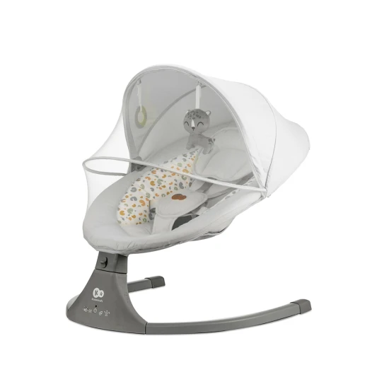 Ringó pihenőágy dallammal 2in1 Lumi, 9 kg-ig, Premium Light Grey Kinderkraft KBLUMI02LGR0000