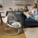 Ringó pihenőágy dallammal 2in1 Lumi, 9 kg-ig, Premium Light Grey Kinderkraft KBLUMI02LGR0000