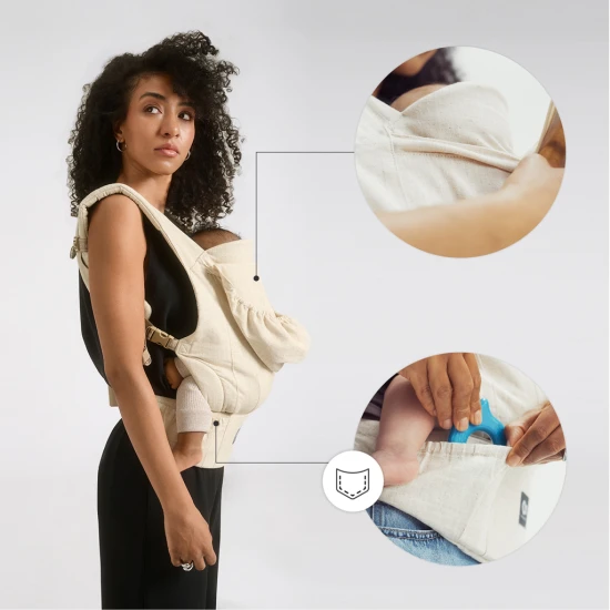 Babahordozó Elara Beige Babahordozó Elara Beige Kinderkraft KNELAR00BEG0000
