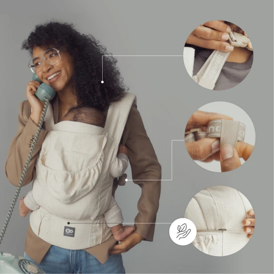 Babahordozó Elara Beige Babahordozó Elara Beige Kinderkraft KNELAR00BEG0000