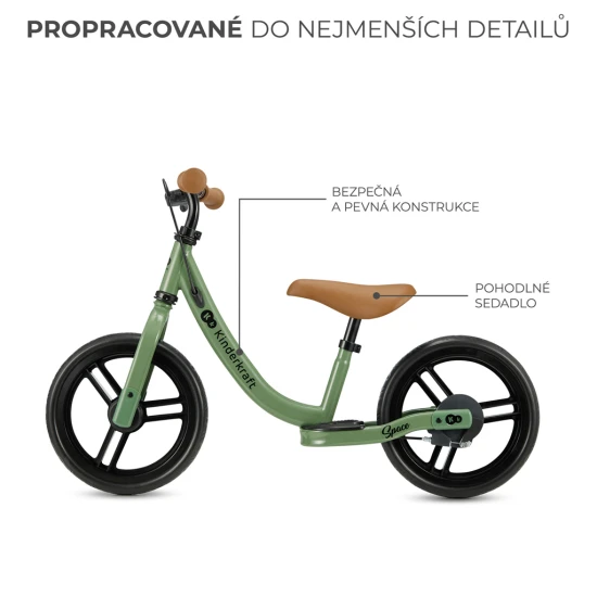 Futóka Space Deep Light green Kinderkraft KRSPAC23GRE0000
