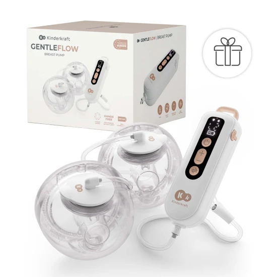 Anyatej-lefejő Double Hands-free Gentle Flow Gold Kinderkraft KEGEFL00GLD0000