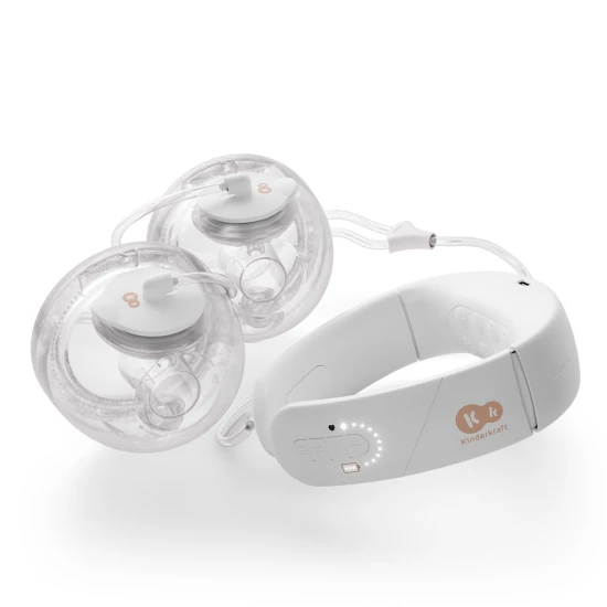 Anyatej-lefejő finom melegítő funkcióval Double Hands-free Gentleneste Kinderkraft KEGENE00GLD0000