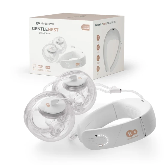 Anyatej-lefejő finom melegítő funkcióval Double Hands-free Gentleneste Kinderkraft KEGENE00GLD0000