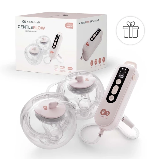 Tejszívó Double Hands-free Gentle Flow Pink + CHICCO szoptatási betétek 30 db Kinderkraft VP-F198231