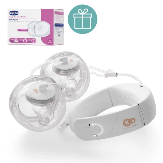 Tejszívó Double Hands-free Gentleneste + CHICCO szoptatási betétek 30 db Kinderkraft VP-F198233
